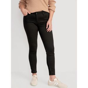 Women's Old Navy Rockstar Super Skinny Mid Rise Jeans | Black | Size 12
